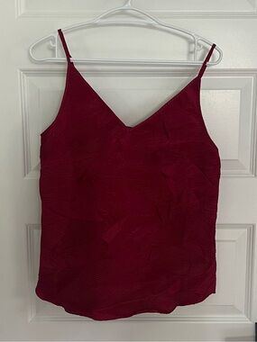 229 - Anthropologie Deep Berry V-Neck Spaghetti Strap Camisole